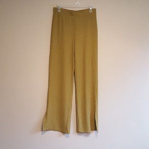 Green Ribbed Lounge Pants